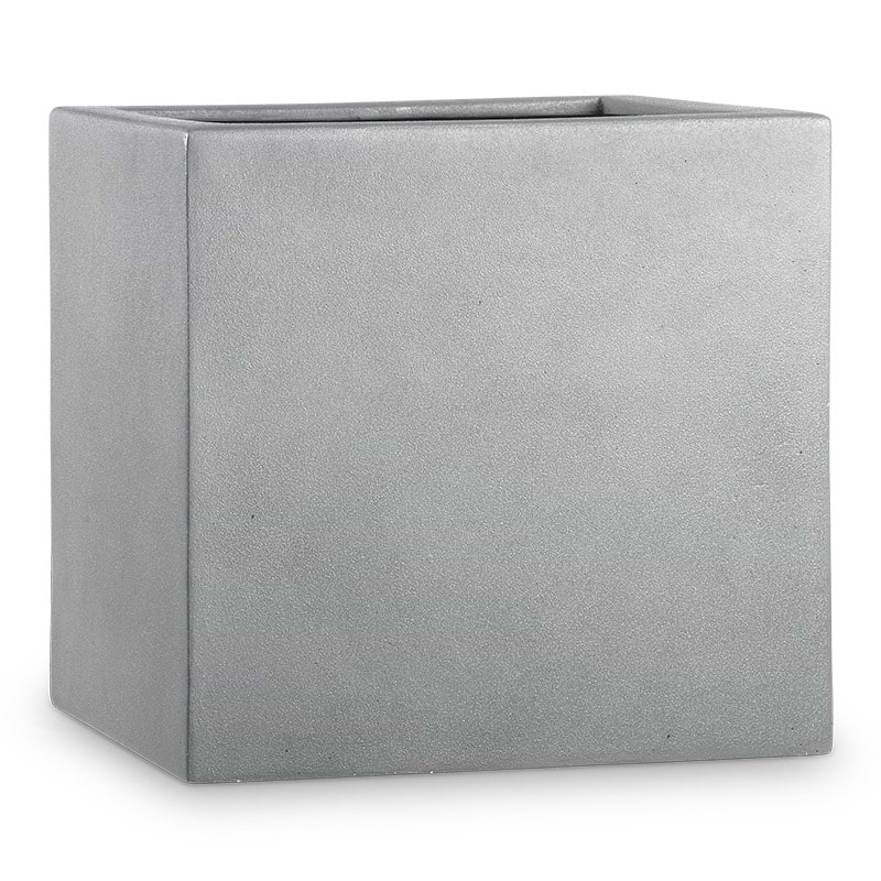 Manhatten cube grå glasfiber krukke
