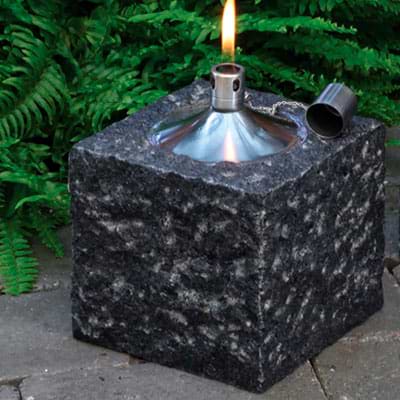 Ildsten - Mørkegrå Granit - H15 cm