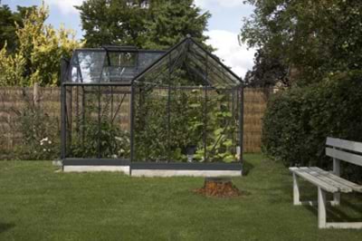 Orangeri 8,6 m2  Antracitgrå m/3mm glas
