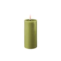 Deluxe Homeart LED Bloklys - Olivengrøn - Flere Varianter