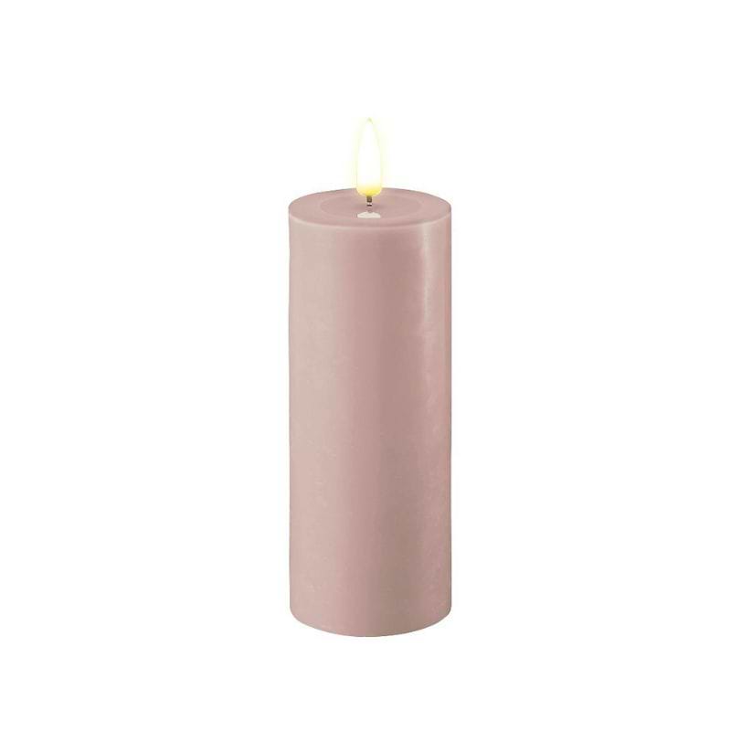 Deluxe Homeart LED Bloklys - Rosa - Flere Varianter