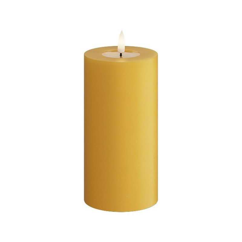 Deluxe Homeart LED Bloklys - Ø7,5x H15 cm - Karry