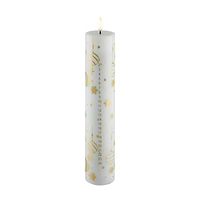 Deluxe Homeart LED Kalenderlys - Ø5x H25 cm - Guld