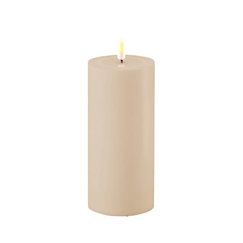 Deluxe Homeart LED Udendørs Bloklys - Støvet sand - Flere Varianter