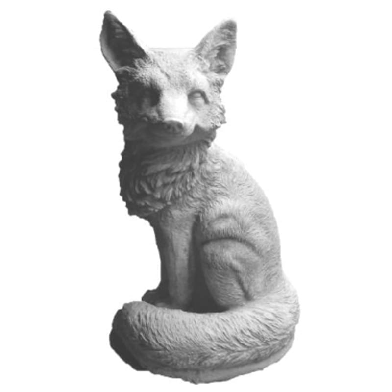 Ræv - betonfigur -39 cm 