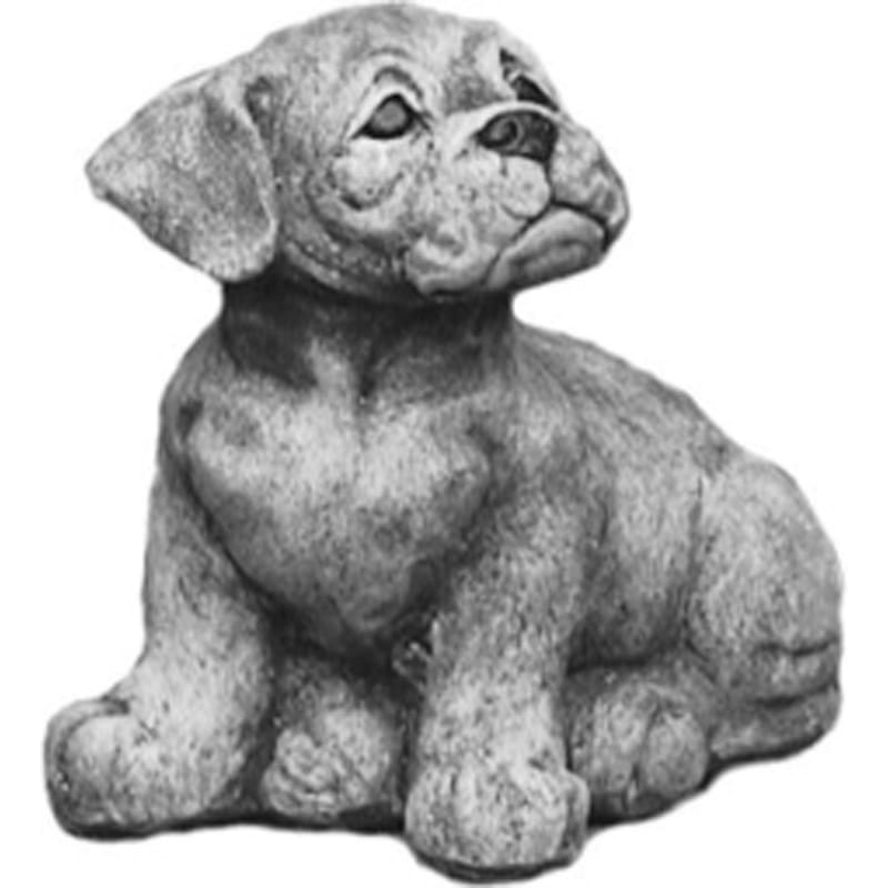 Boxerhvalp - betonfigur - 29 cm