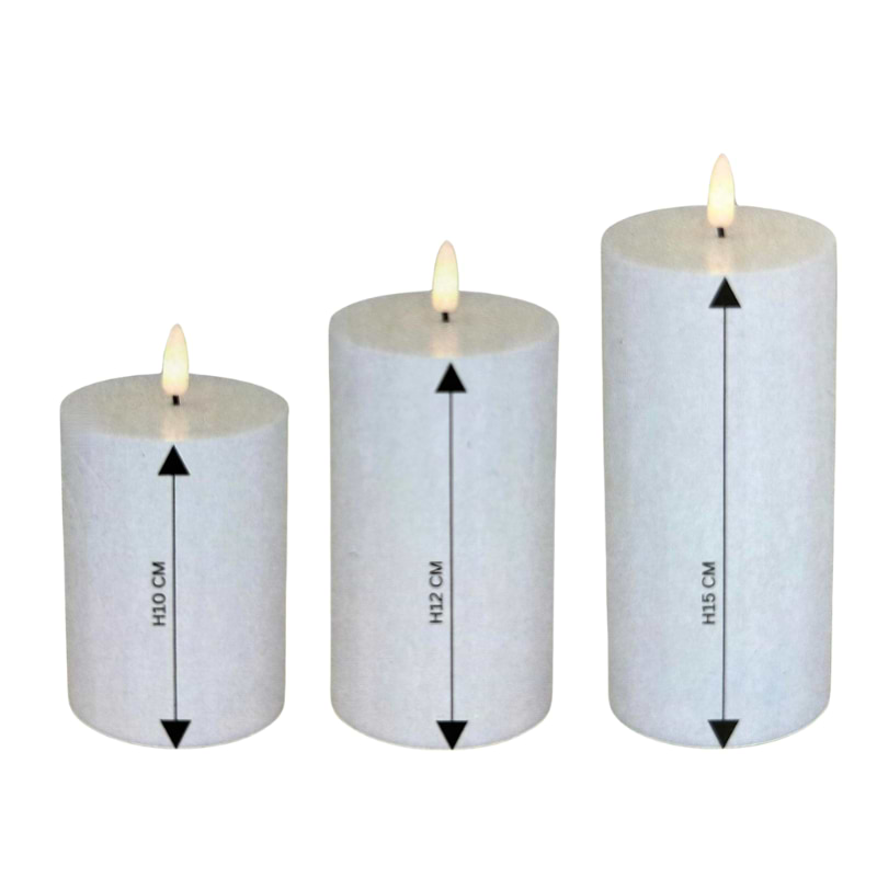 Udendørs LED Bloklys  - 3 stk.