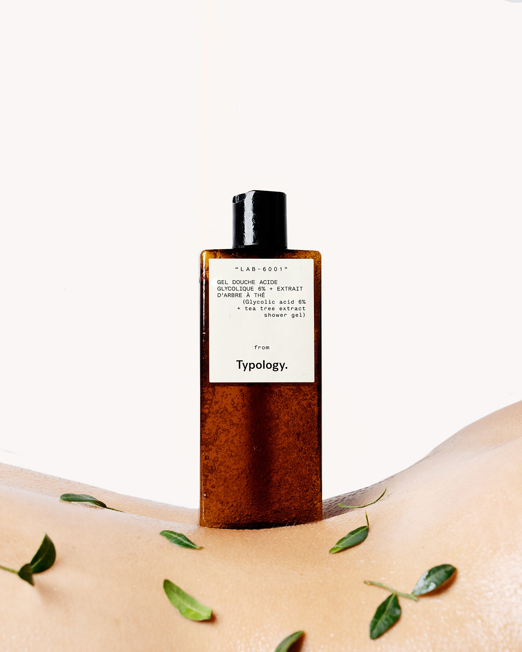 Gel douche anti-imperfections Acide Glycolique 6% + Extrait d'arbre à thé — Typology