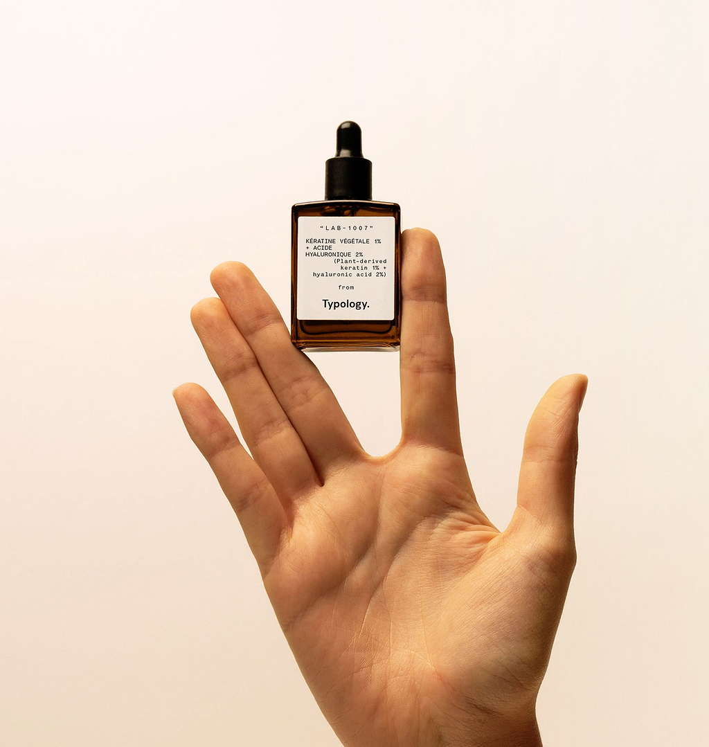 Sérum mains et ongles Kératine végétale 1% + Acide hyaluronique 2% — Typology