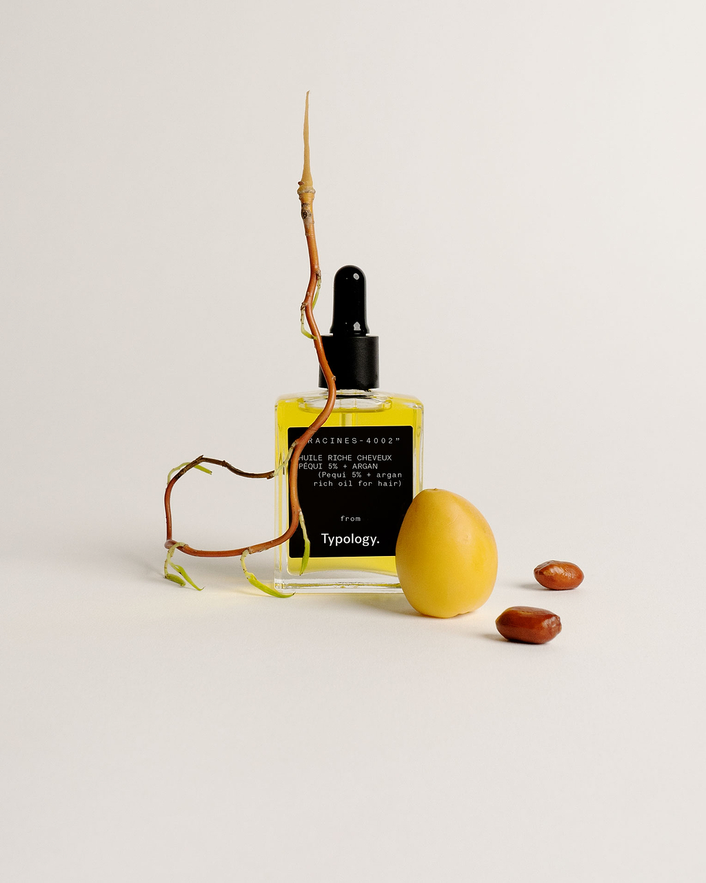 Huile riche cheveux Péqui 5%  + argan — Typology