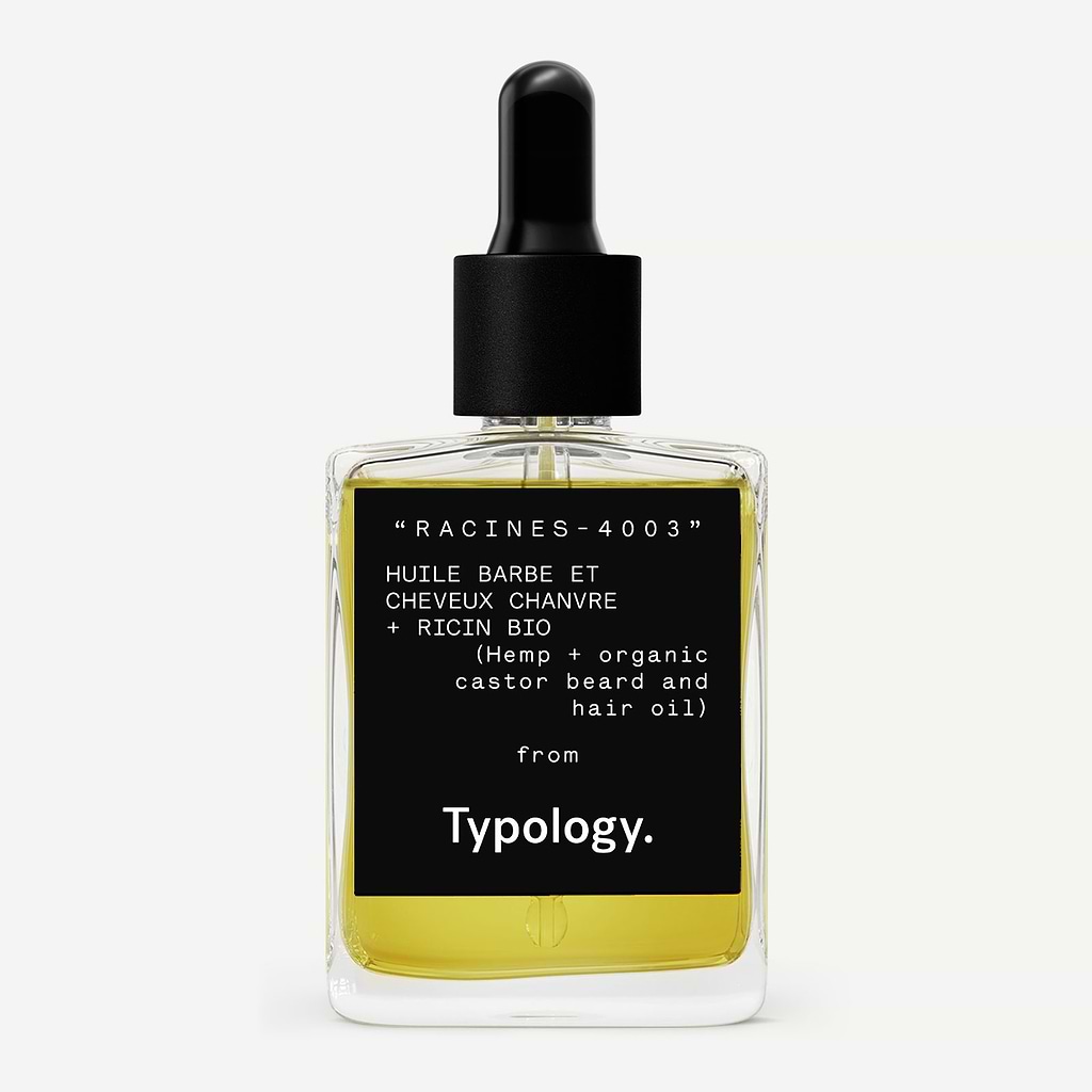 Huile barbe et cheveux au chanvre et ricin bio — Typology