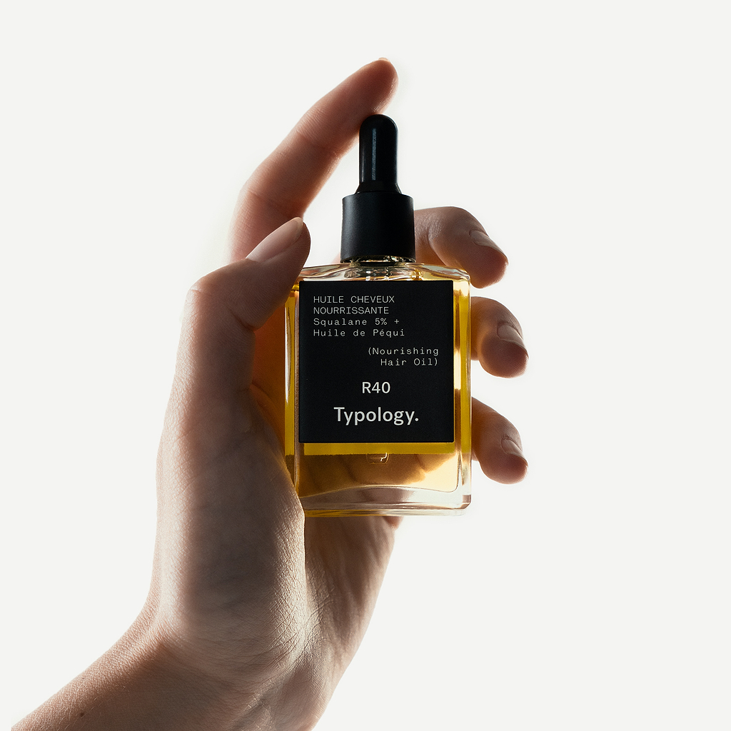 Huile cheveux nourrissante Squalane 5% + Huile de Péqui — Typology