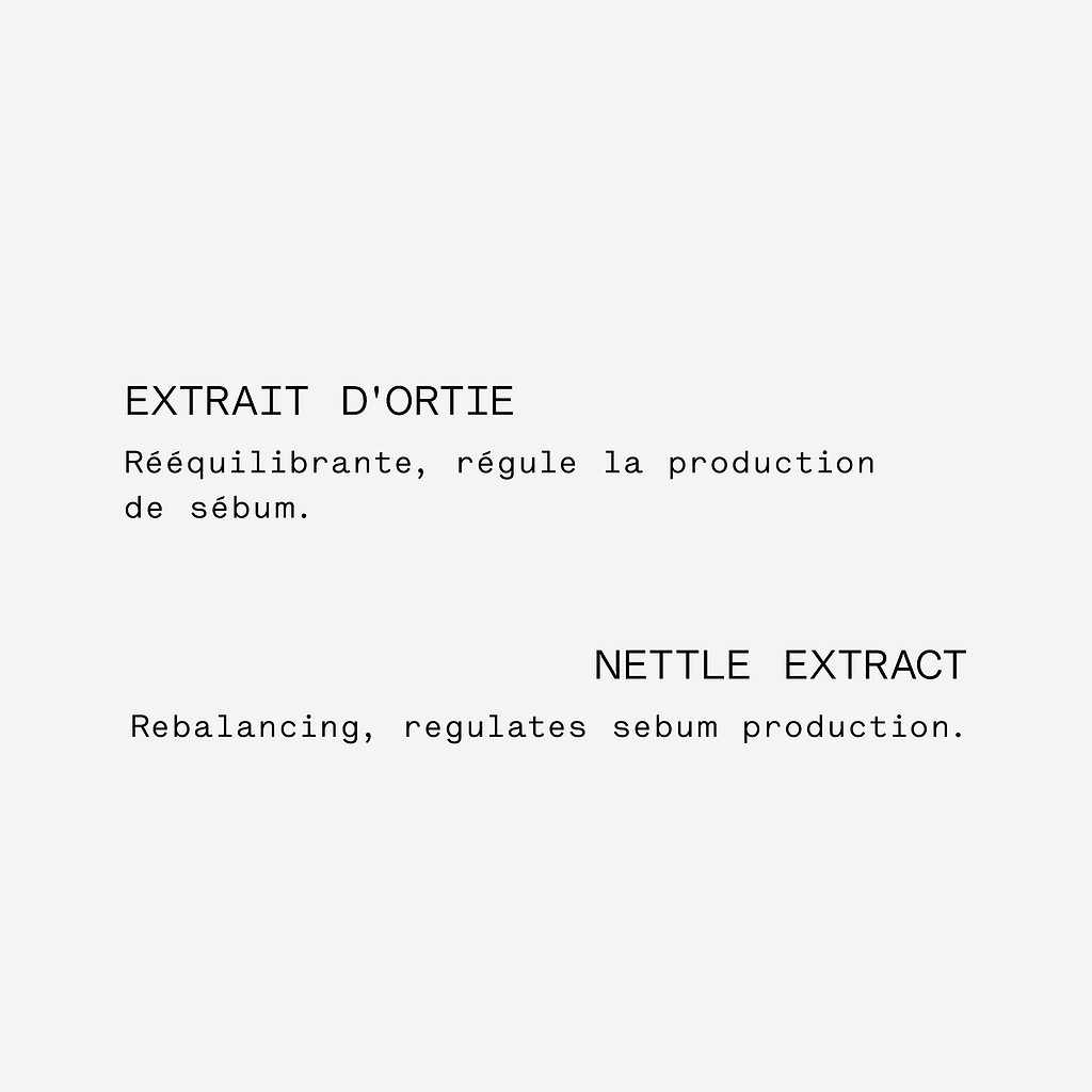 Traitement cuir chevelu purifiant Zinc PCA 4% + extrait d'ortie — Typology