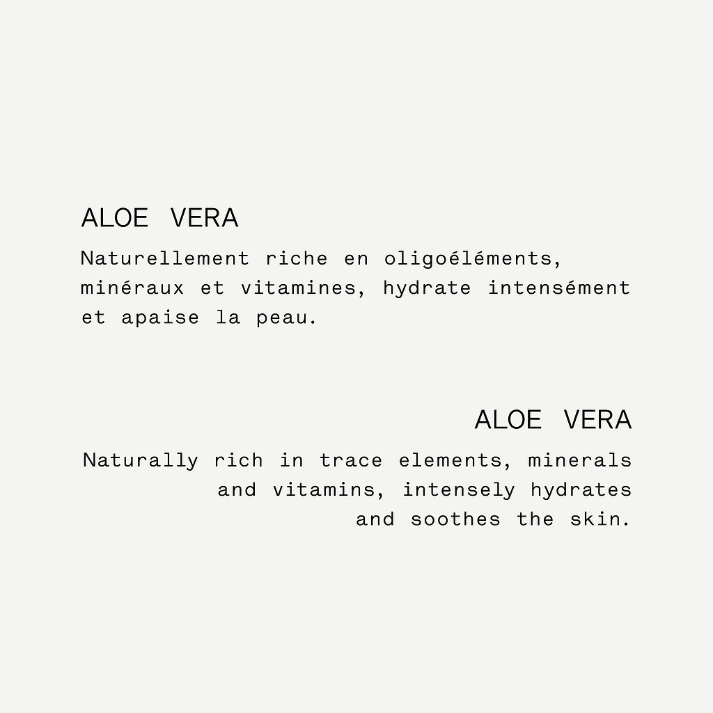 Gel hydratant Aloe vera & fleur d'oranger bio — Typology