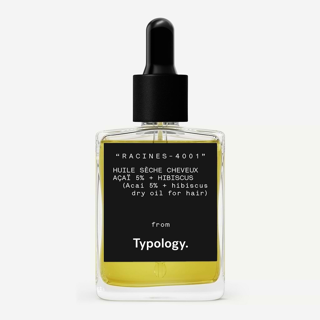 Huile sèche cheveux Açaï 5% + hibiscus — Typology