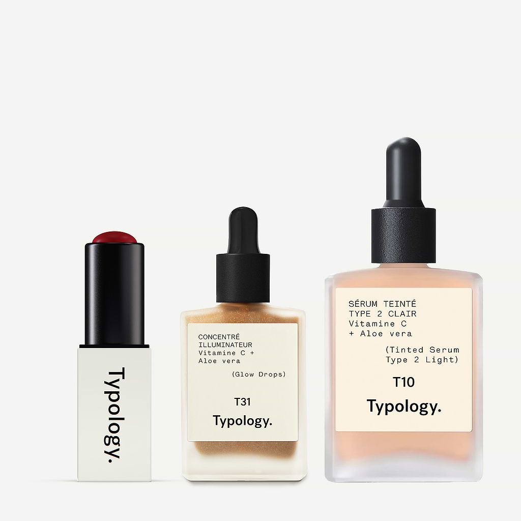 Tinted Glow Trio for Complexion and Lips — Typology