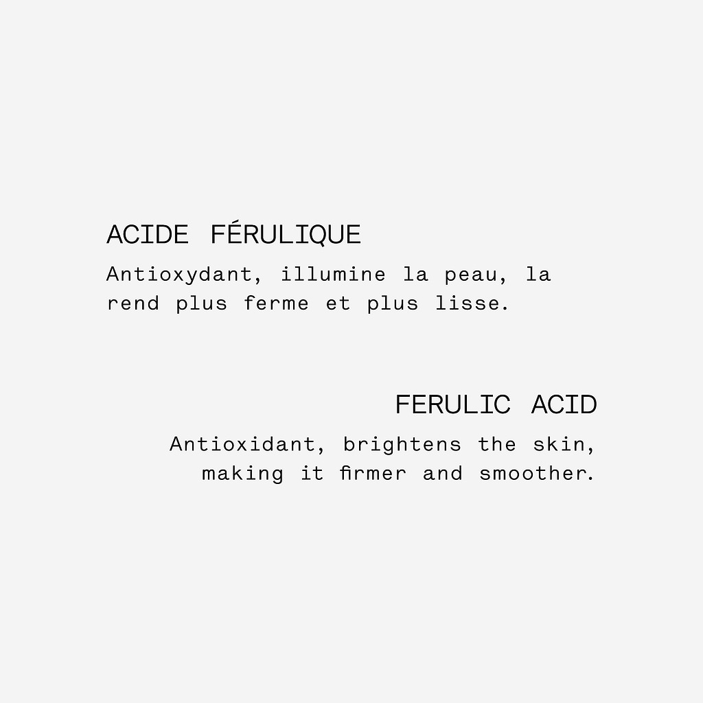 Sérum Antioxydant Acide férulique 3% + Resvératrol 3% — Typology
