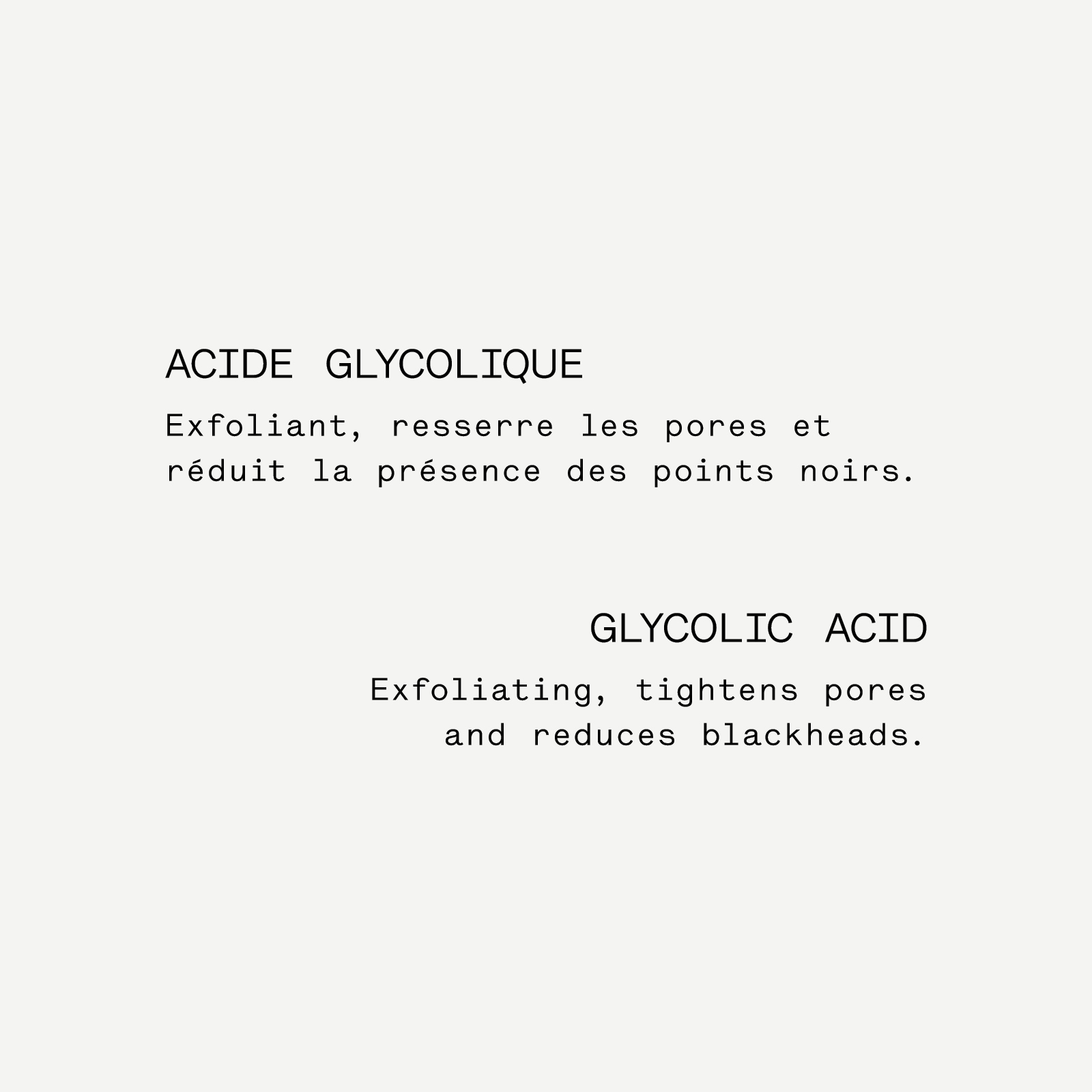 Sérum Exfoliant Acide glycolique 10 % + Extrait de pistachier lentisque — Typology