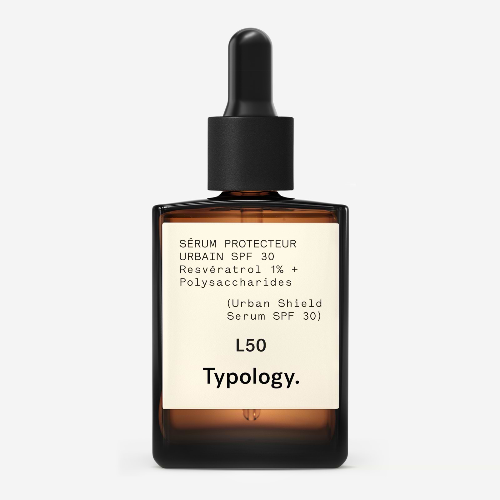 SPF 30 Urban Shield Serum — Typology