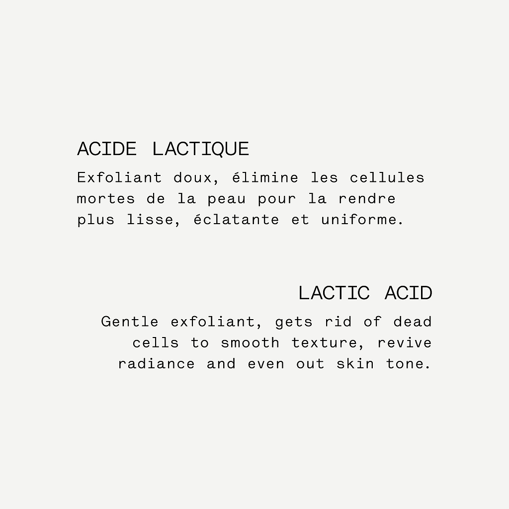Sérum peeling doux Acide Lactique 10% + Extrait d'acérola — Typology