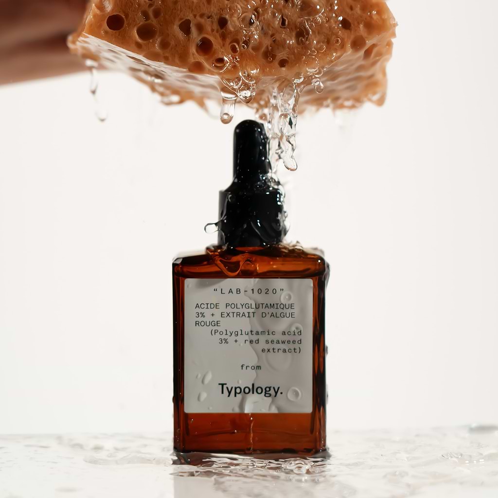 Sérum Repulpant Acide polyglutamique 3% + Extrait d'algue rouge — Typology