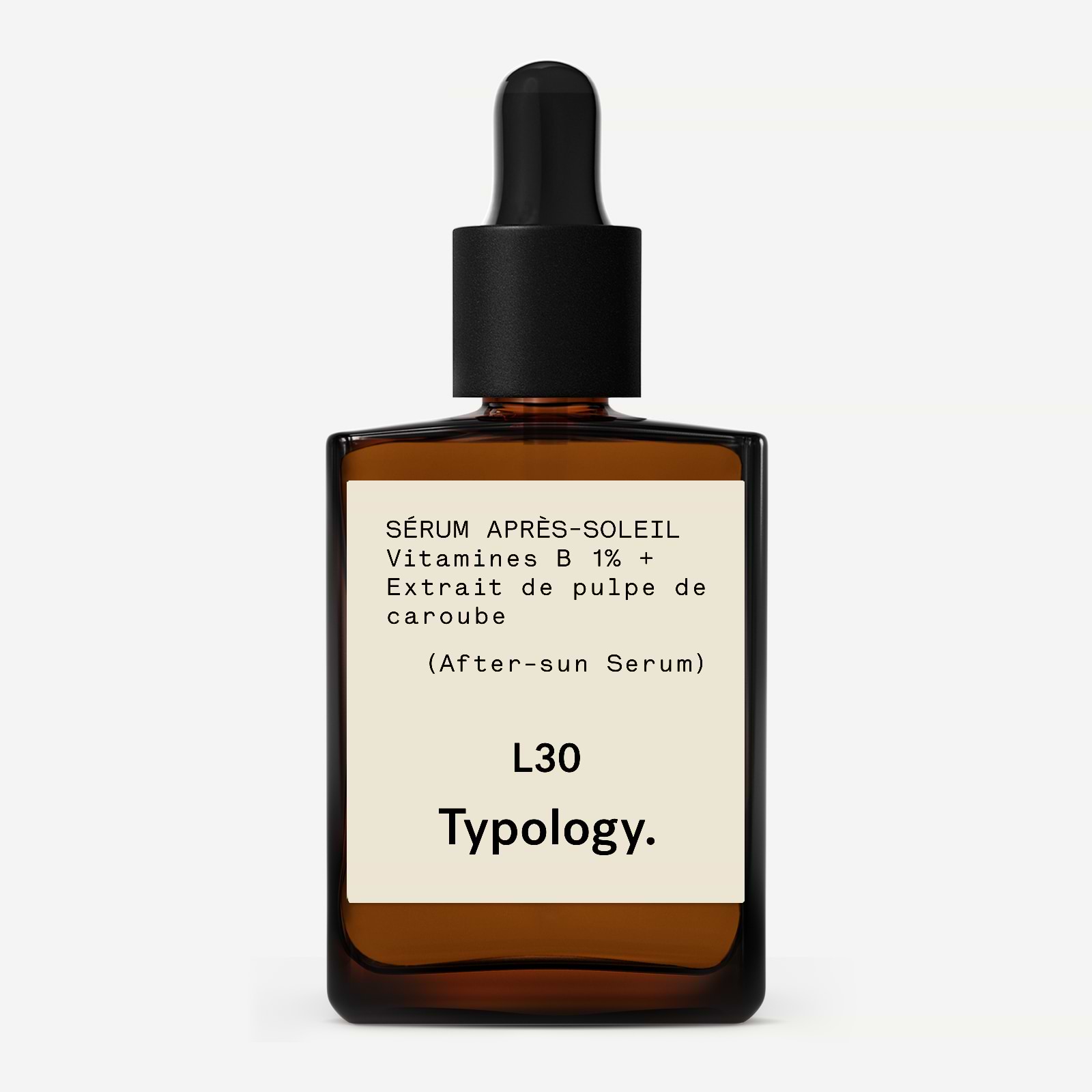 Sérum Après-Soleil Vitamines B 1% + Extrait de pulpe de caroube — Typology