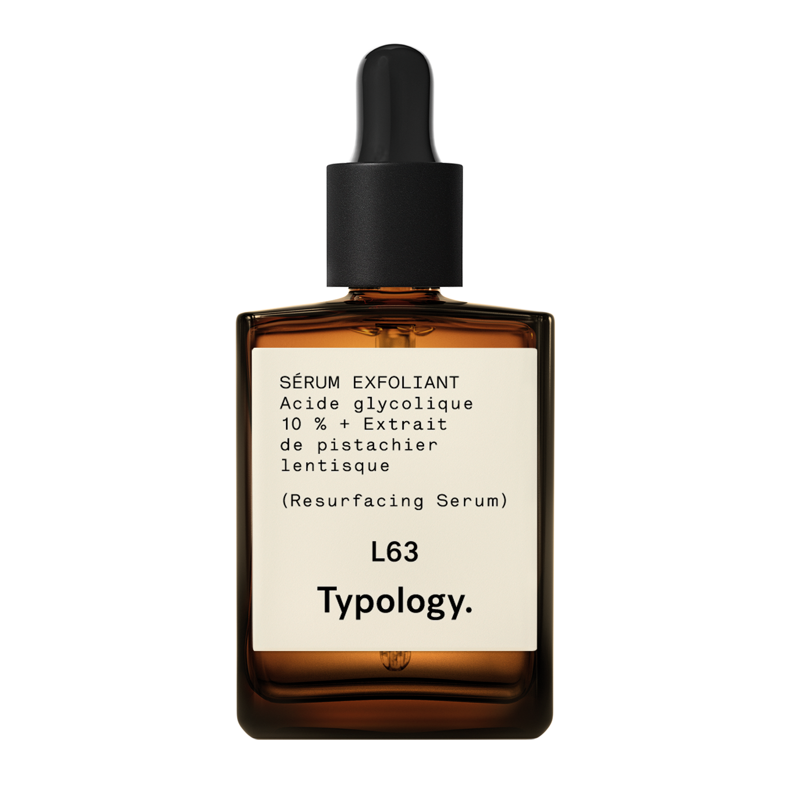 Sérum Exfoliant Acide glycolique 10 % + Extrait de pistachier lentisque — Typology