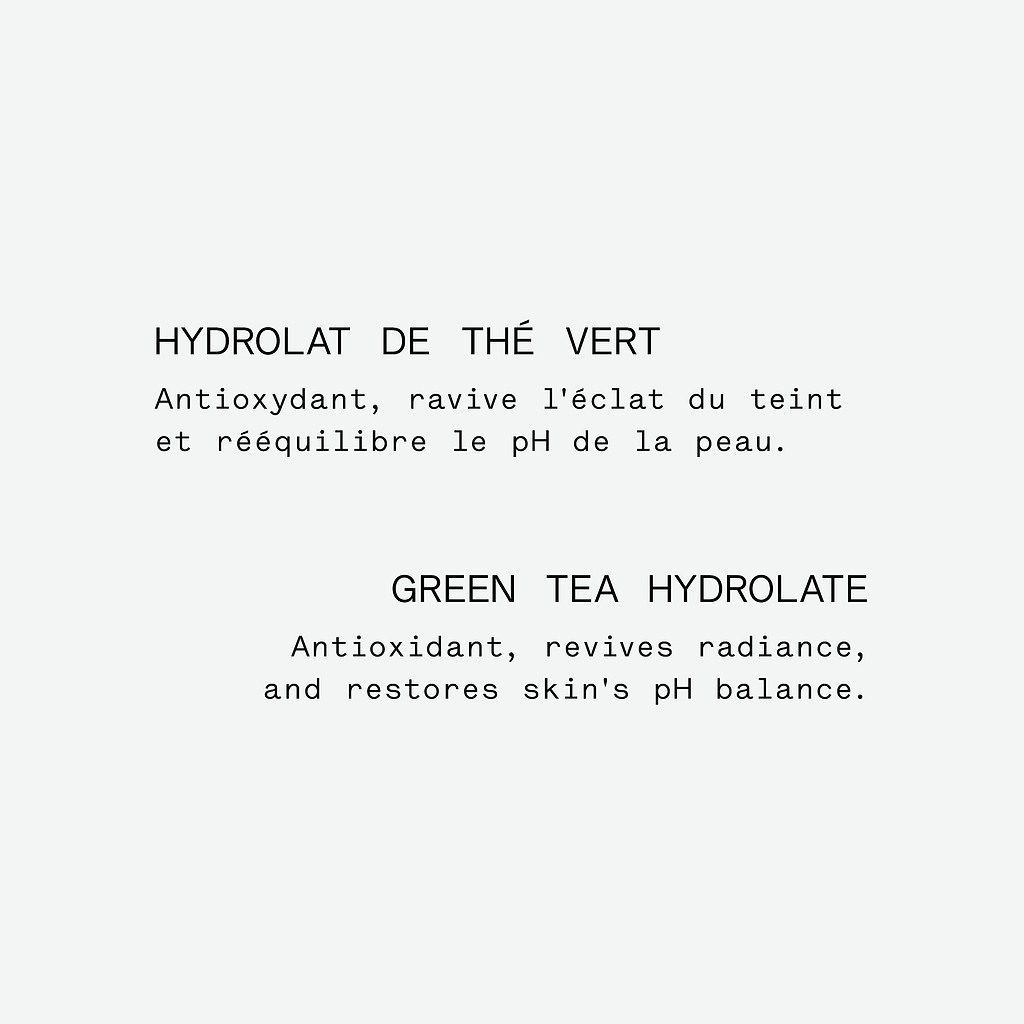 Brume botanique antioxydante au thé vert bio — Typology