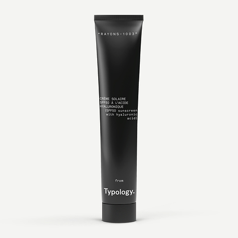 Crème solaire visage SPF50 à l'acide hyaluronique — Typology