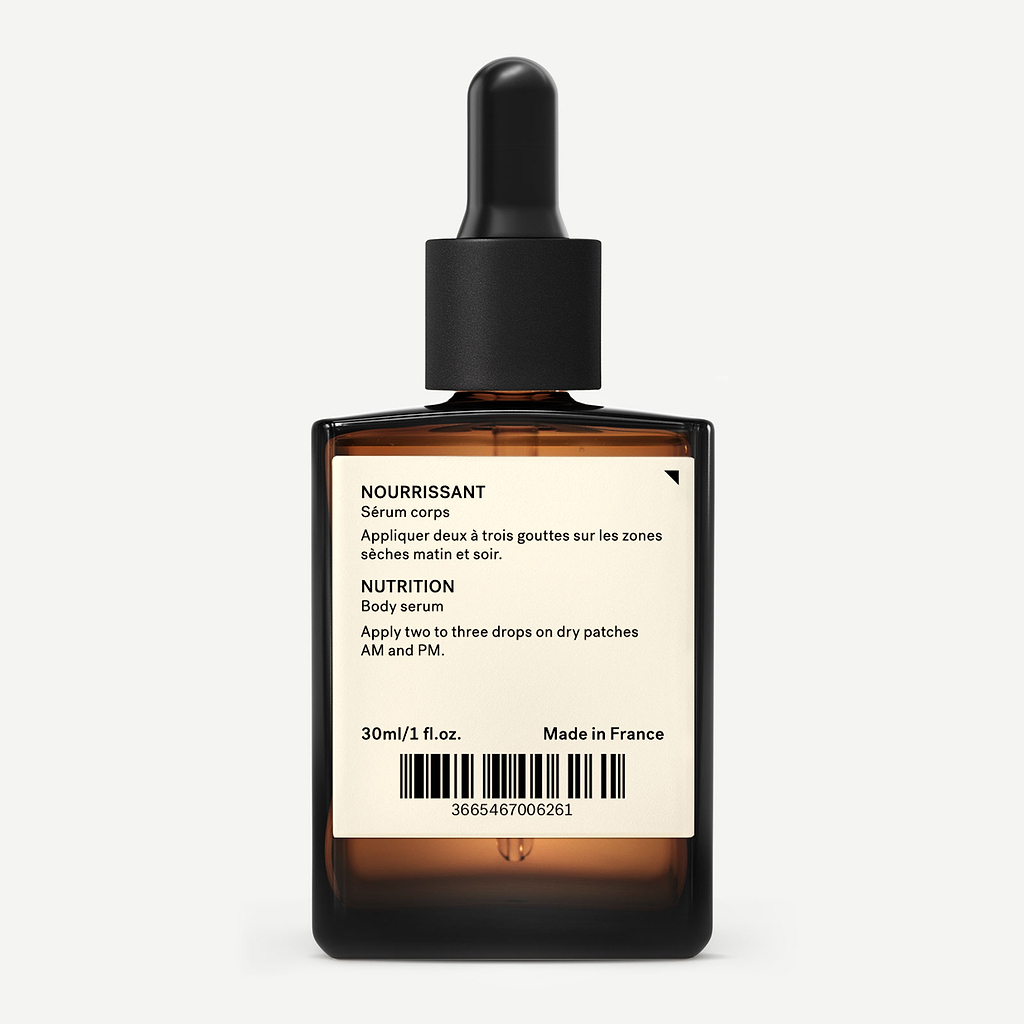 Sérum Corps Sècheresse Localisée Bisabolol 0,5% + Huile d'amande douce — Typology