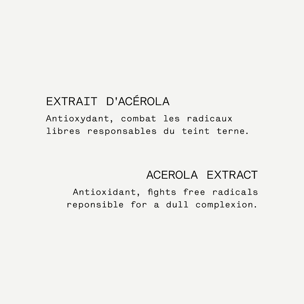 Sérum peeling doux Acide Lactique 10% + Extrait d'acérola — Typology