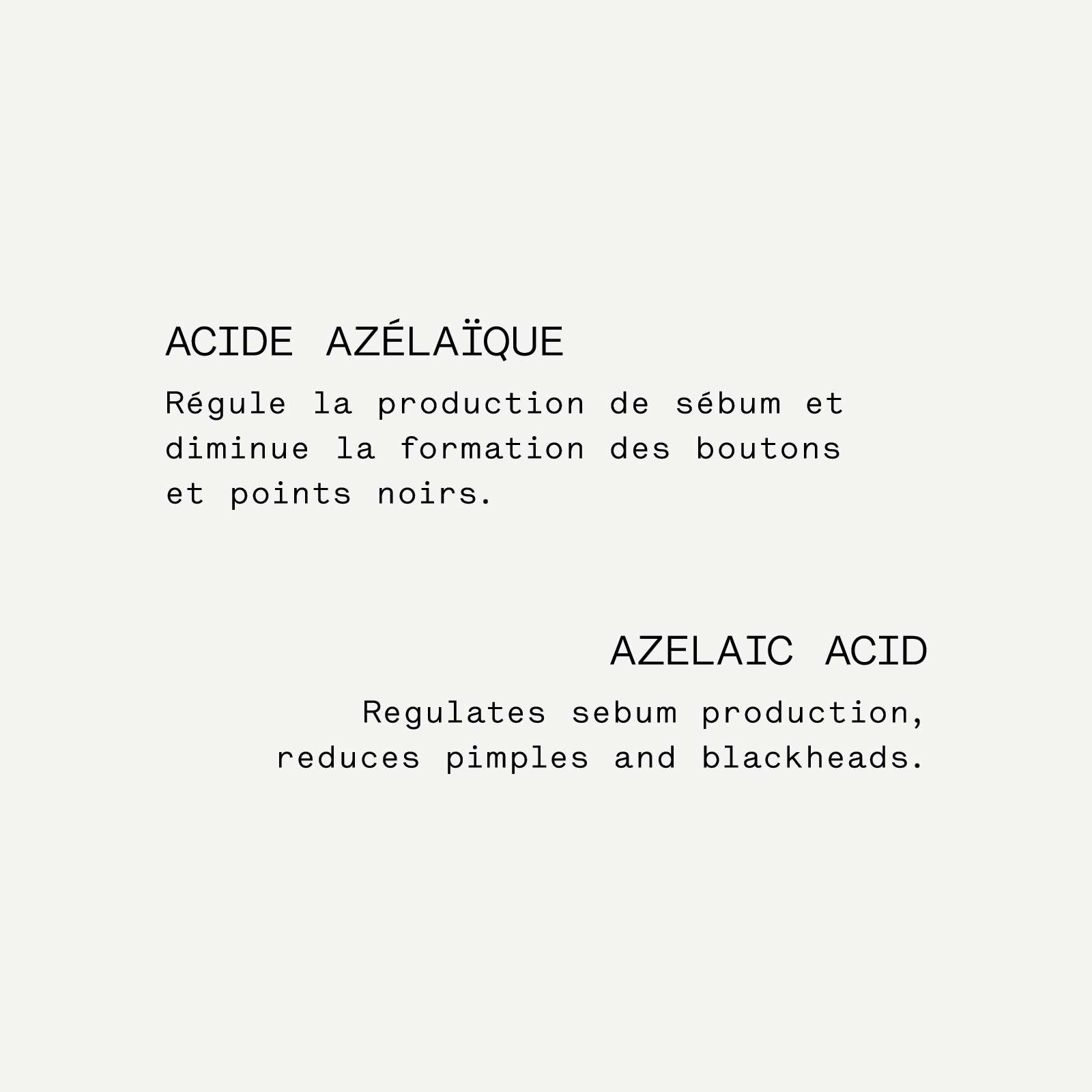 Sérum Matifiant Acide azélaïque 10% + Extrait de bambou — Typology