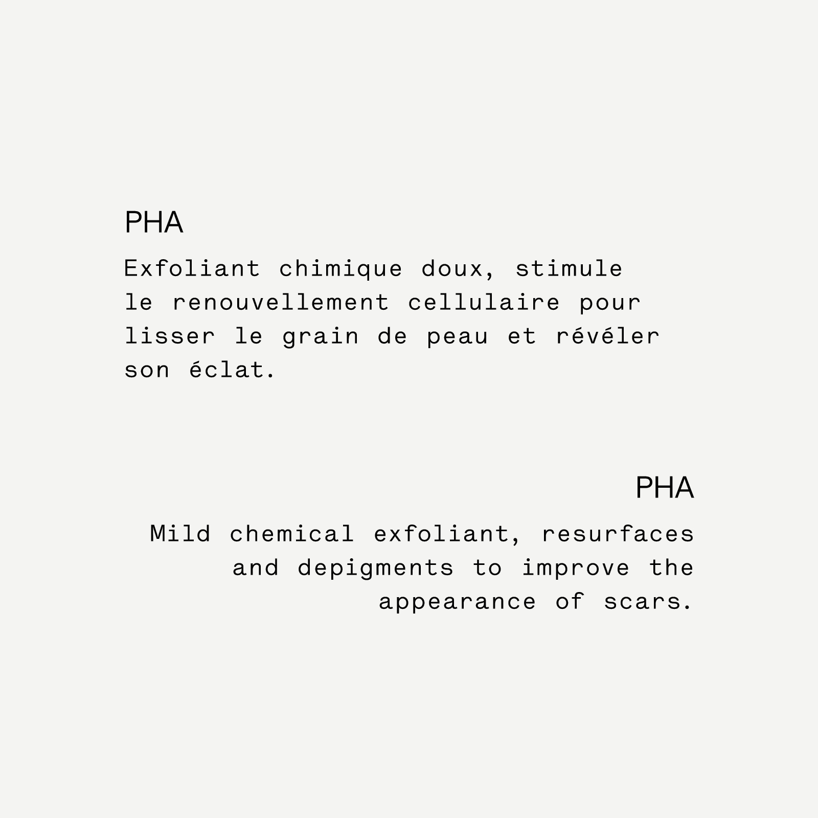 Sérum Anti-Marques PHA 14% + Centella asiatica — Typology
