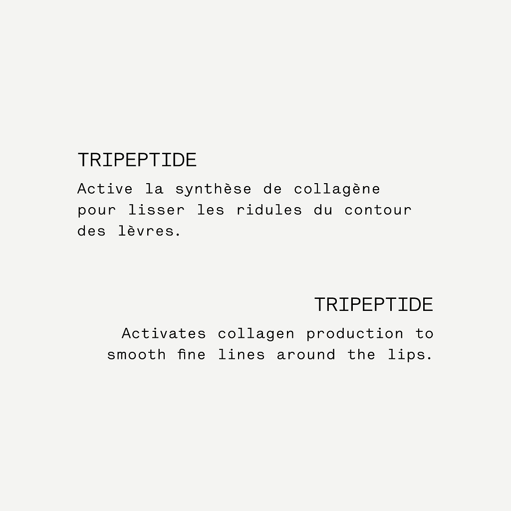 Sérum lèvres repulpant Acide hyaluronique 1% + tripeptide — Typology