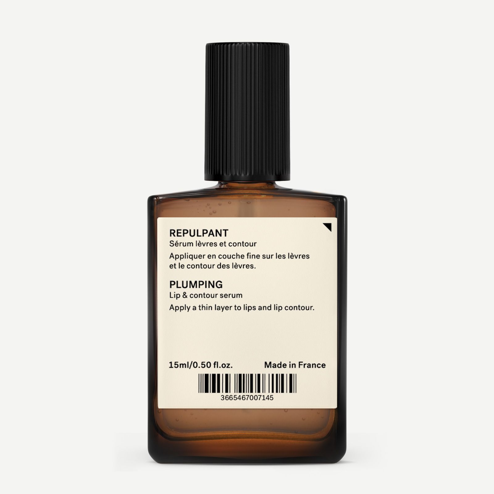 Composition d'un sérum pour les lèvres.