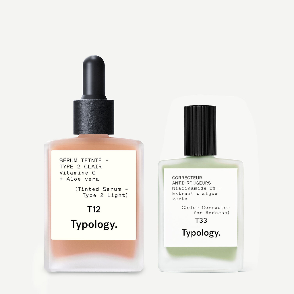 Moment application correcteur de teint.