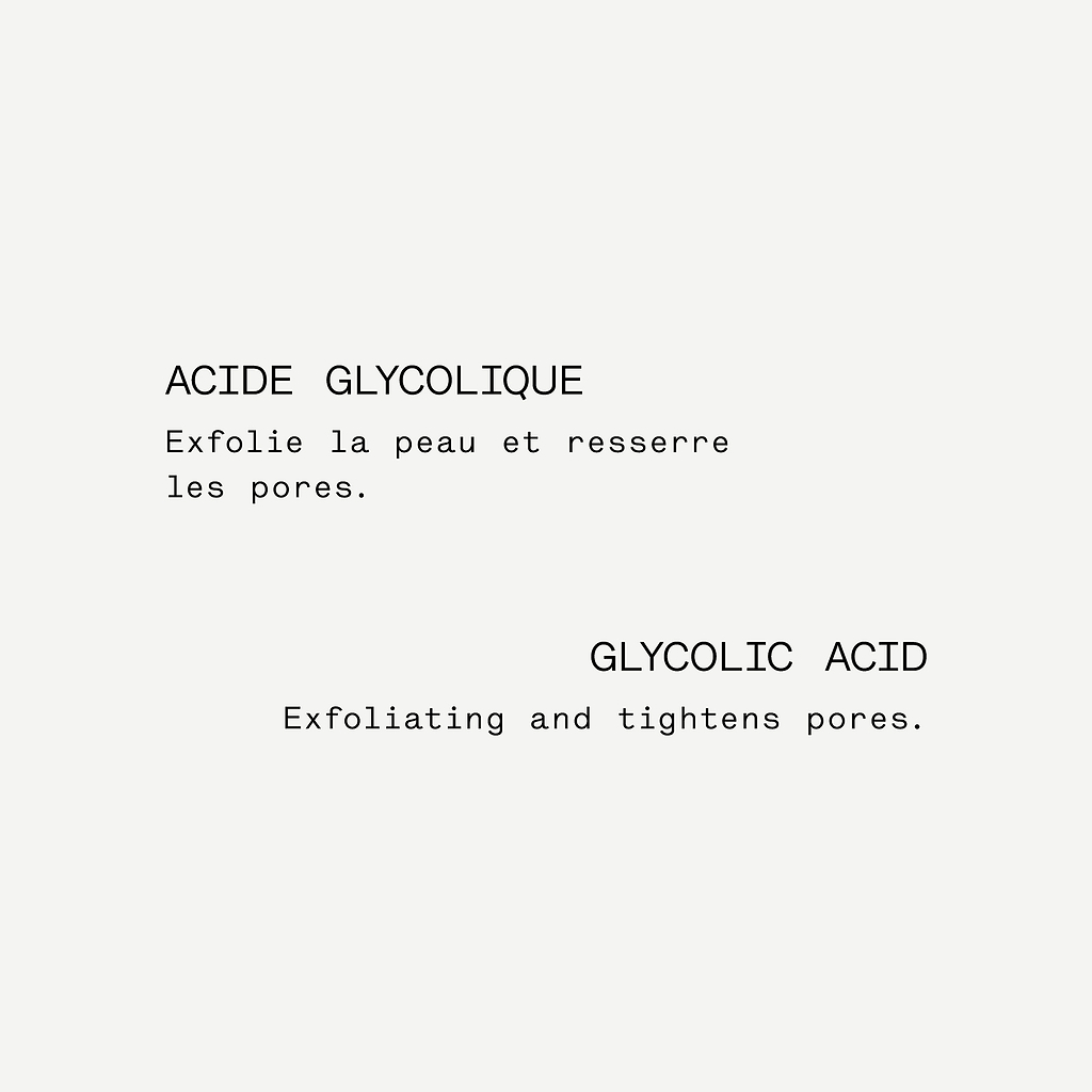 Gel douche anti-imperfections Acide Glycolique 6% + Extrait d'arbre à thé — Typology