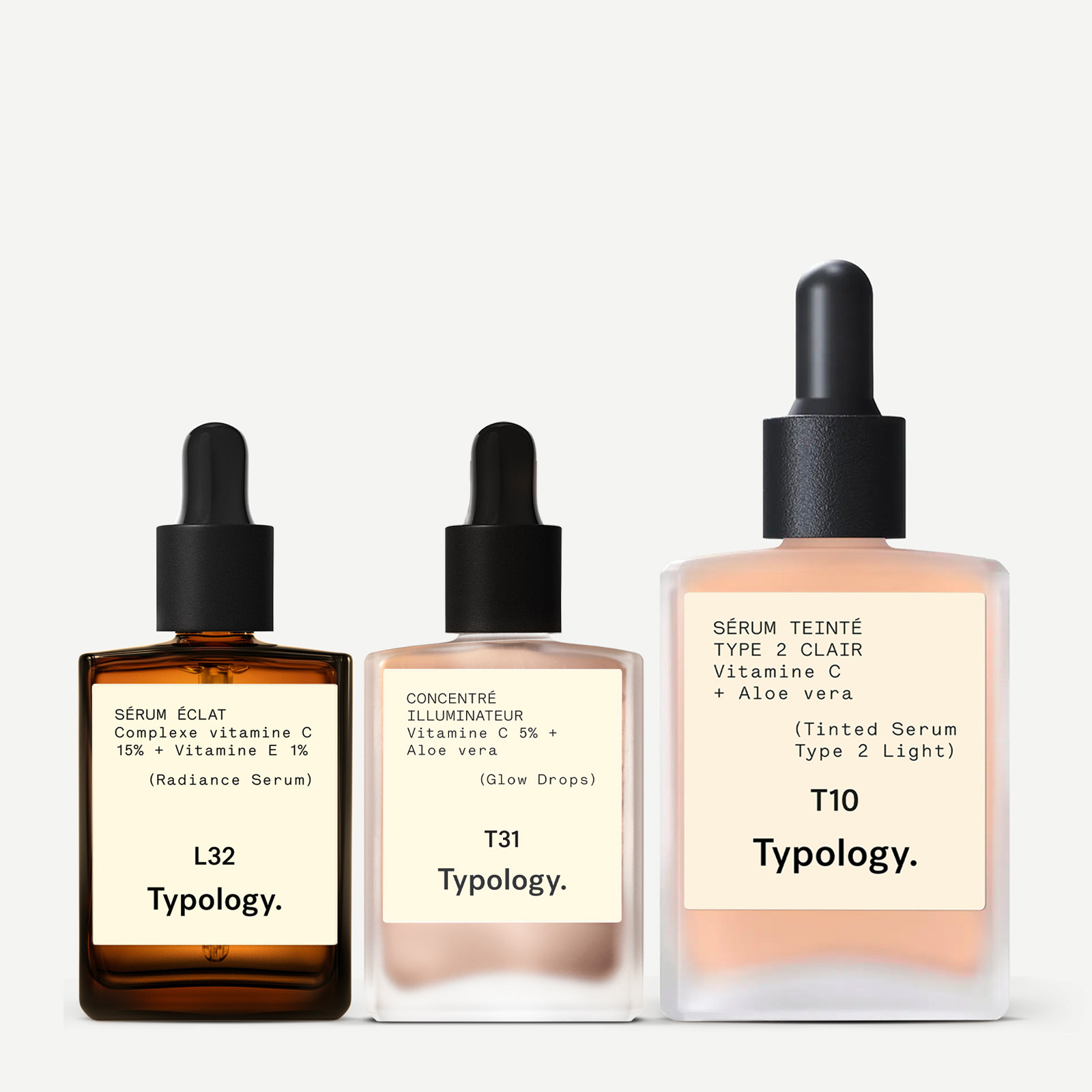 Typology. タイポロジー L13 D41 L32 3点セット Vitamin C Trio — Typology