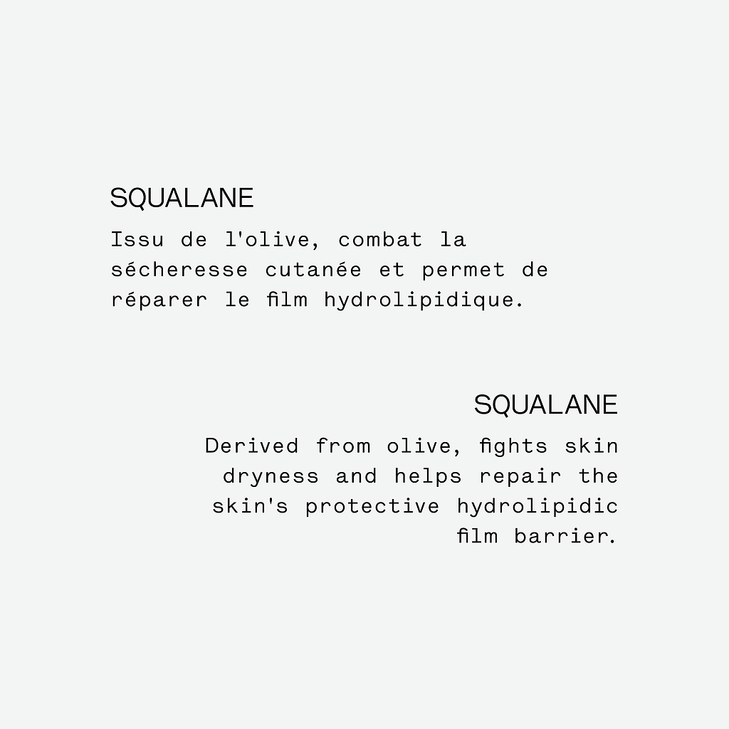 Crème corps nourrissante Squalane 10% + beurre de karité — Typology