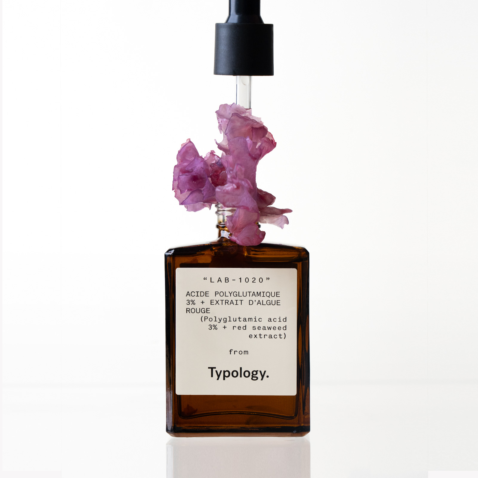 Sérum Repulpant Acide polyglutamique 3% + Extrait d'algue rouge — Typology