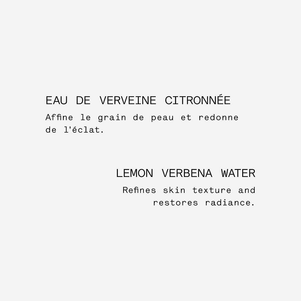 Lotion tonique éclat Vitamine C 2% + Eau de verveine citronnée — Typology