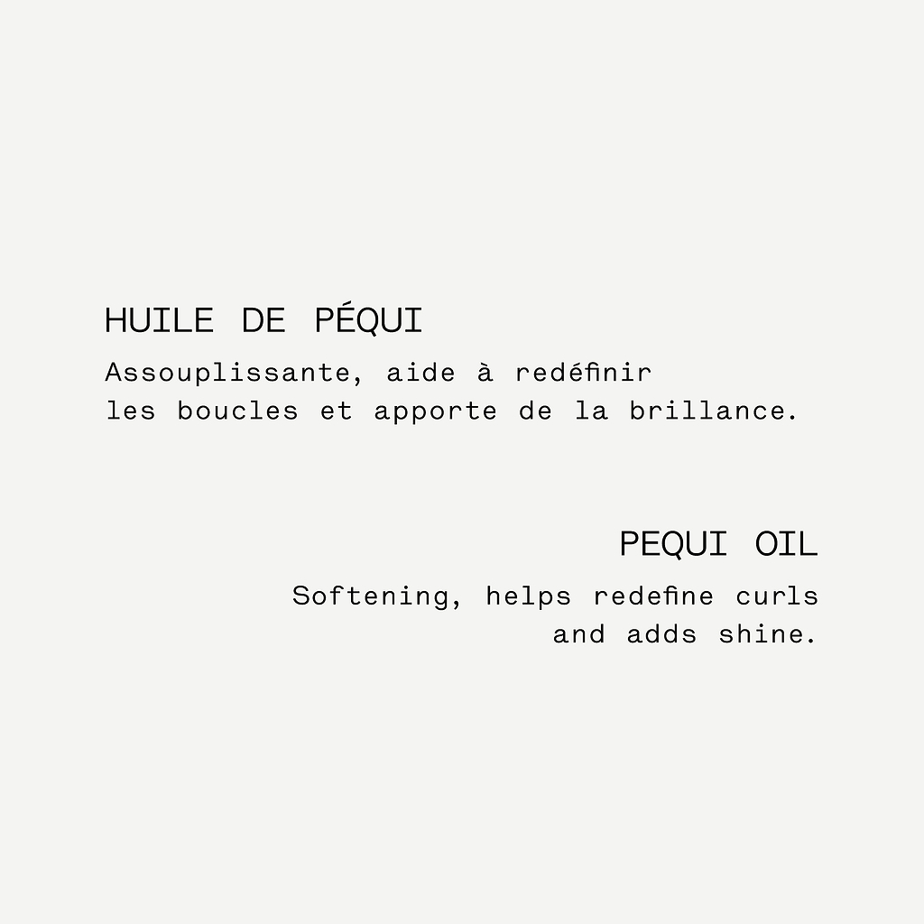 Huile riche cheveux Péqui 5%  + argan — Typology