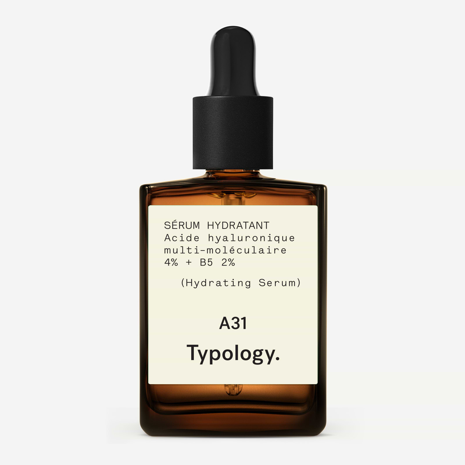 Sérum Hydratant Acide hyaluronique multi-moléculaire 4% + B5 2% — Typology