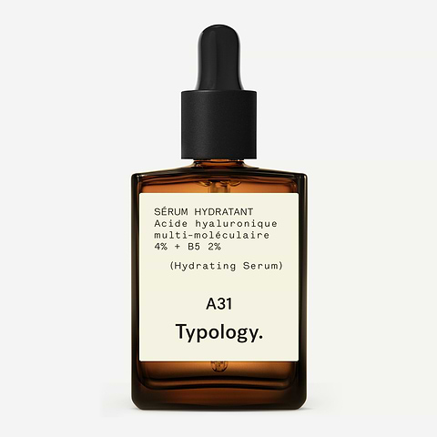 Sérum Hydratant Acide hyaluronique multi-moléculaire 4% + B5 2% — Typology