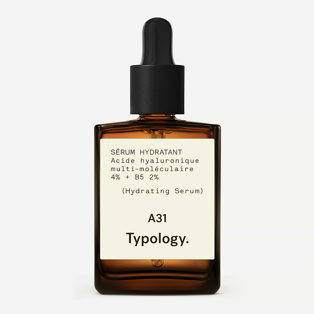 Sérum Hydratant Acide hyaluronique multi-moléculaire 4% + B5 2% — Typology