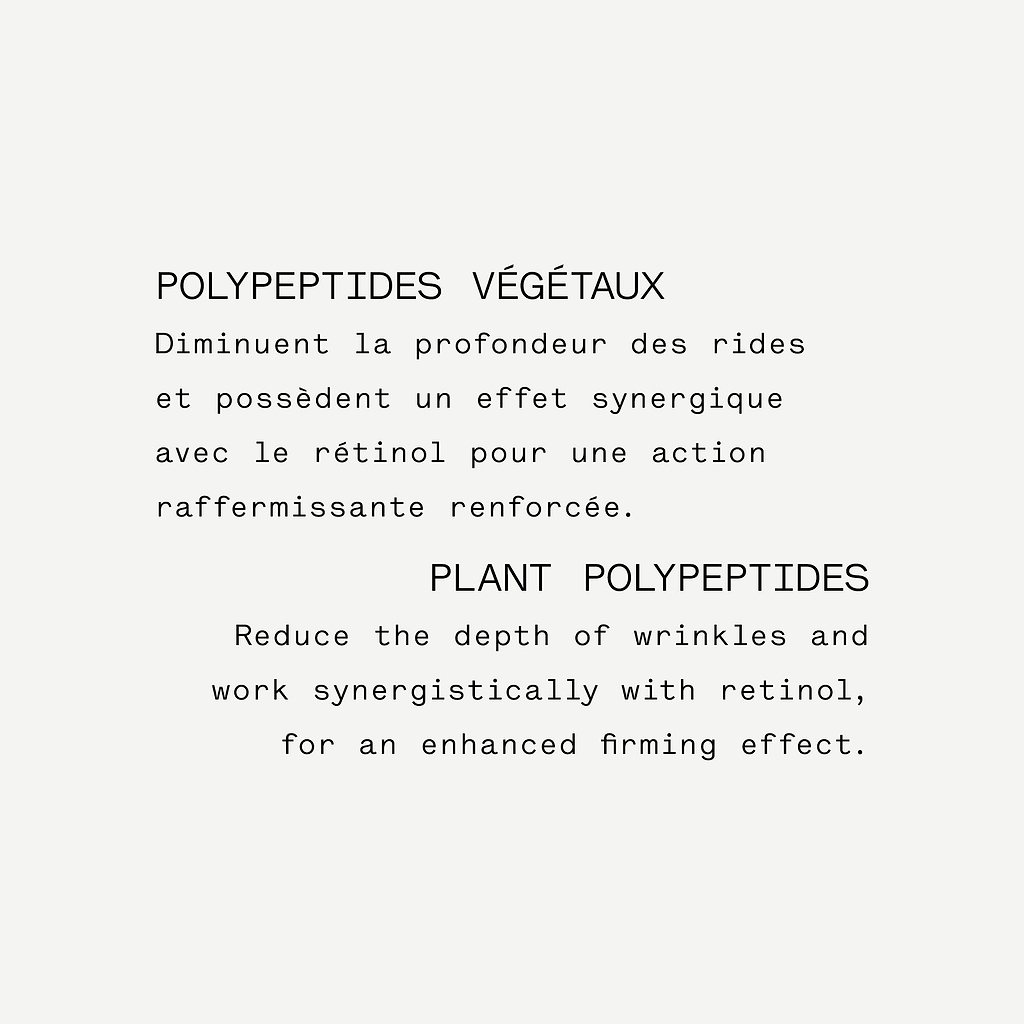 Sérum rides et imperfections  Rétinol 0,3% + bakuchiol 1% — Typology