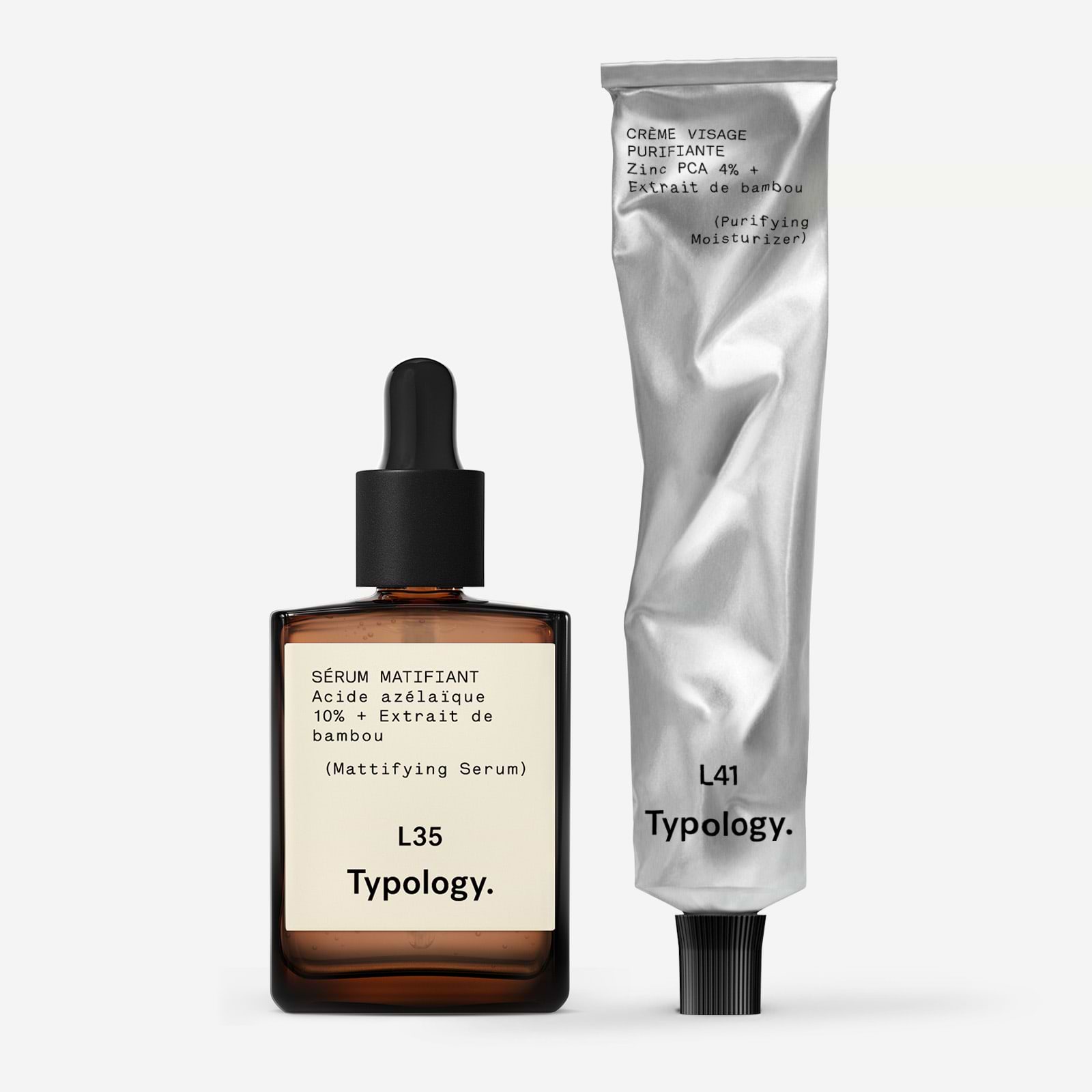 り*。様 TypologyティポロジーT31グロウドロップスD41モイスチャライ bundle_duo_matifiant_purifiant
