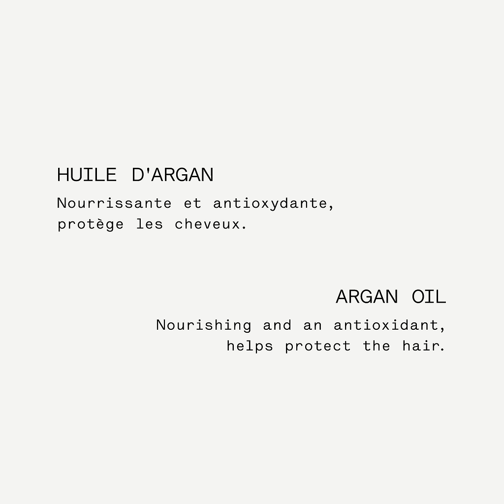 Huile riche cheveux Péqui 5%  + argan — Typology