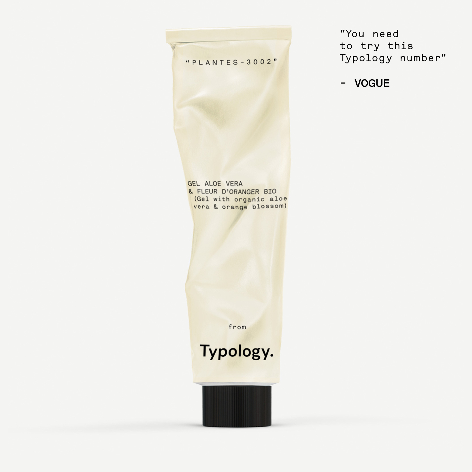 Moisturising gel — Typology