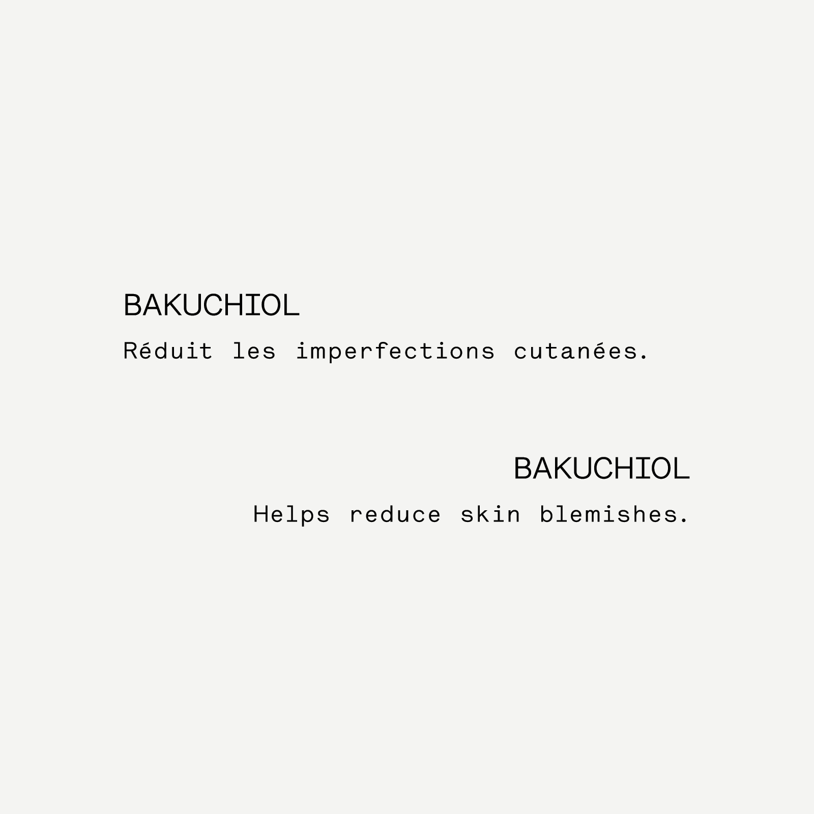 Sérum Imperfections Nuit Bakuchiol 1% — Typology
